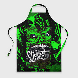 Фартук кулинарный Slipknot - green monster по, цвет: 3D-принт