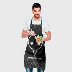 Фартук кулинарный Evangelion с потертостями на темном фоне, цвет: 3D-принт — фото 2