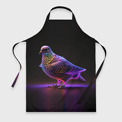Фартук кулинарный Неоновый голубь, цвет: 3D-принт