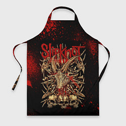 Фартук кулинарный Slipknot red black, цвет: 3D-принт