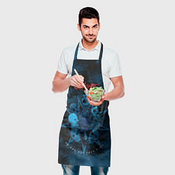 Фартук кулинарный Slipknot blue, цвет: 3D-принт — фото 2