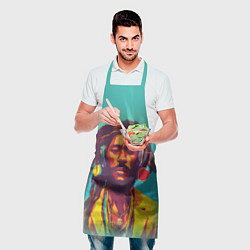 Фартук кулинарный В стиле Боба Марли и регги, цвет: 3D-принт — фото 2
