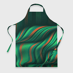 Фартук кулинарный Абстрактные объёмные полосы, цвет: 3D-принт