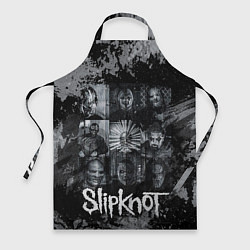 Фартук кулинарный Slipknot black & white style, цвет: 3D-принт