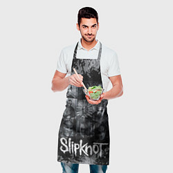 Фартук кулинарный Slipknot black & white style, цвет: 3D-принт — фото 2