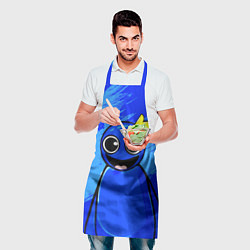 Фартук кулинарный Радужные друзья: веселый Синий, цвет: 3D-принт — фото 2