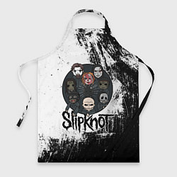 Фартук кулинарный Slipknot black and white, цвет: 3D-принт