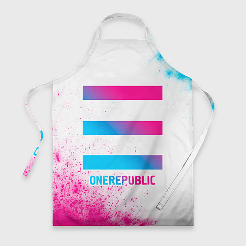 Фартук OneRepublic neon gradient style / 3D-принт – фото 1