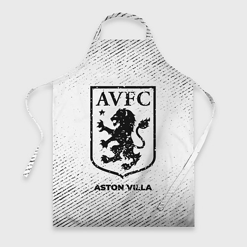 Фартук Aston Villa с потертостями на светлом фоне / 3D-принт – фото 1