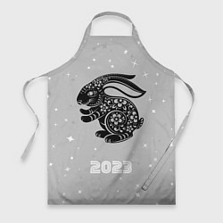 Фартук Символ 2023 года черный водяной кролик