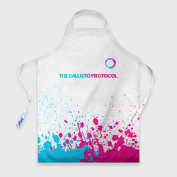 Фартук кулинарный The Callisto Protocol neon gradient style: символ, цвет: 3D-принт
