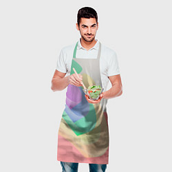 Фартук кулинарный Волнообразные разноцветные листы, цвет: 3D-принт — фото 2