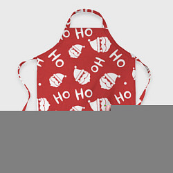 Фартук кулинарный Дед Мороз - Ho Ho, цвет: 3D-принт