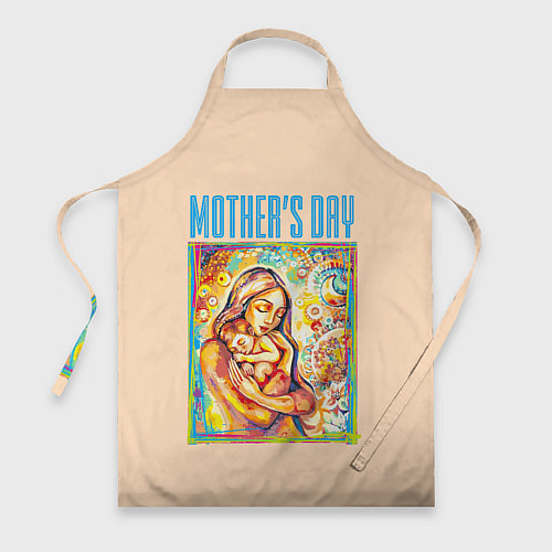 Фартук Mothers Day - дитя с матерью / 3D-принт – фото 1