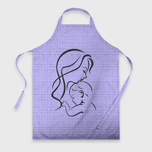 Фартук Мама с ребёнком / 3D-принт – фото 1