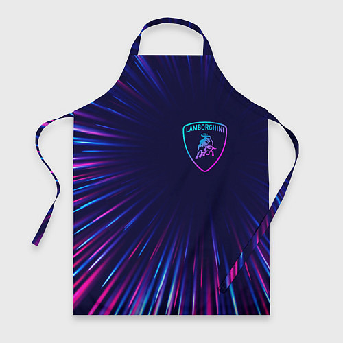 Фартук Lamborghini neon speed lines / 3D-принт – фото 1