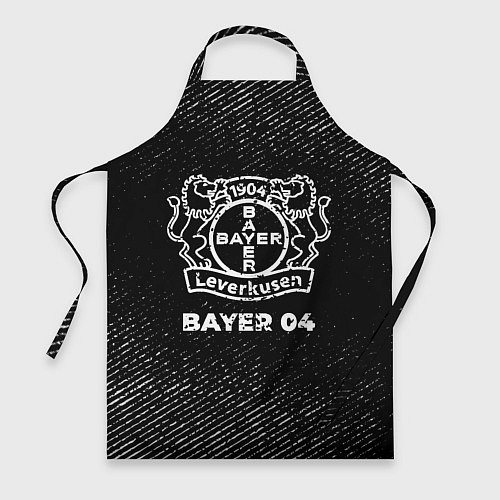 Фартук Bayer 04 с потертостями на темном фоне / 3D-принт – фото 1