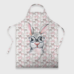 Фартук кулинарный Кролик в очках 2023, цвет: 3D-принт