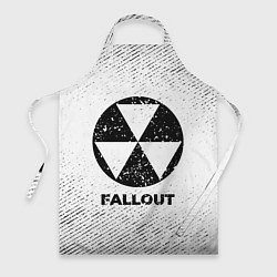 Фартук кулинарный Fallout с потертостями на светлом фоне, цвет: 3D-принт