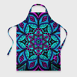 Фартук кулинарный Яркая цветная мандала, цвет: 3D-принт