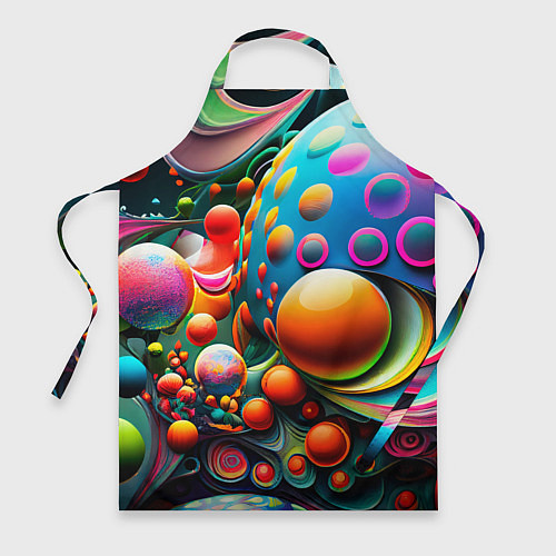 Фартук Абстрактные космические шары / 3D-принт – фото 1