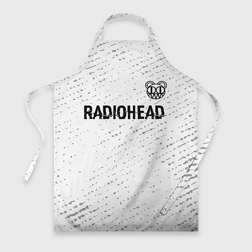 Фартук Radiohead glitch на светлом фоне: символ сверху / 3D-принт – фото 1
