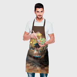 Фартук кулинарный Сердитый кот, цвет: 3D-принт — фото 2