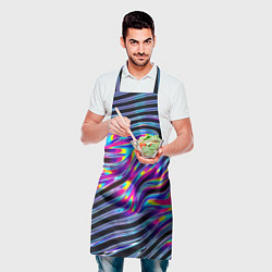 Фартук кулинарный Голографические полосы, цвет: 3D-принт — фото 2