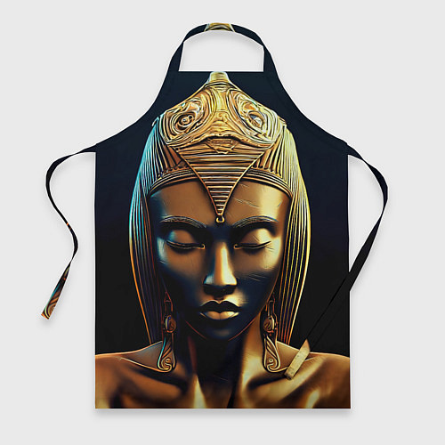 Фартук Нейросеть - золотая статуя египетской царицы / 3D-принт – фото 1