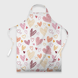 Фартук кулинарный Hearts world, цвет: 3D-принт