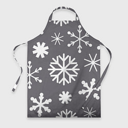 Фартук кулинарный Snow in grey, цвет: 3D-принт
