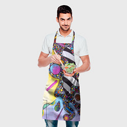 Фартук кулинарный Василий Кандинский Абстрактная композиция, цвет: 3D-принт — фото 2
