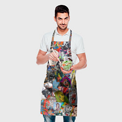 Фартук кулинарный Art Trash, цвет: 3D-принт — фото 2