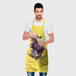 Фартук кулинарный Бразильский футболист Пеле 10, цвет: 3D-принт — фото 2