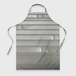 Фартук кулинарный Серый паттерн из различных блоков, цвет: 3D-принт