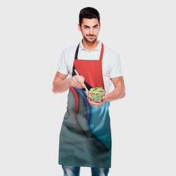 Фартук кулинарный Разноцветные ручейки, цвет: 3D-принт — фото 2