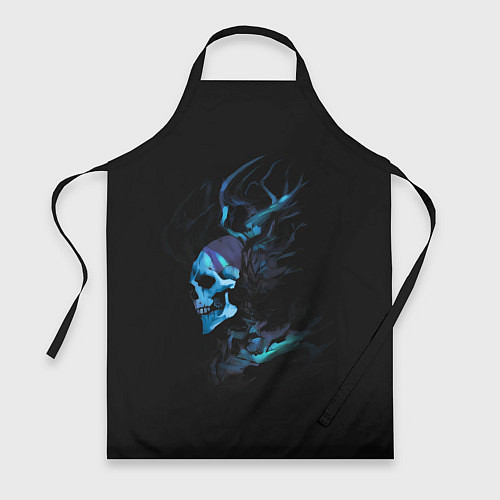 Фартук Blue skeleton with horns / 3D-принт – фото 1