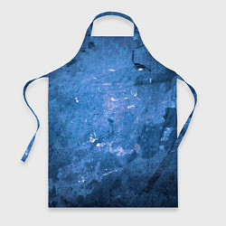 Фартук кулинарный Тёмно-синяя абстрактная стена льда, цвет: 3D-принт