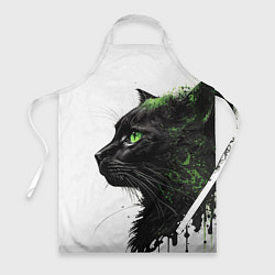 Фартук кулинарный Кот с зелеными глазами, цвет: 3D-принт