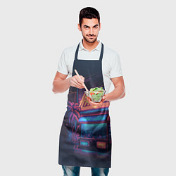 Фартук кулинарный Неоновые вывески, цвет: 3D-принт — фото 2