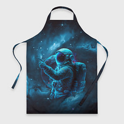Фартук кулинарный An astronaut in blue space, цвет: 3D-принт