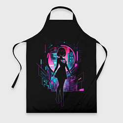Фартук Silhouette of a cute anime girl