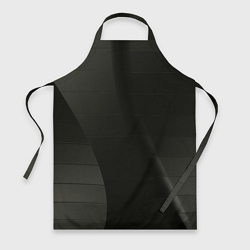 Фартук Чёрные геометрические металлические листы / 3D-принт – фото 1