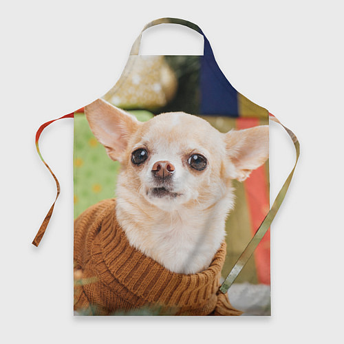 Фартук Праздничный чихуахуа / 3D-принт – фото 1