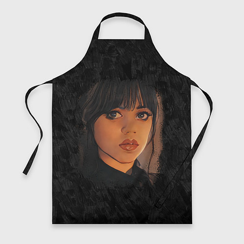 Фартук Портрет Уэнздей Аддамс / 3D-принт – фото 1