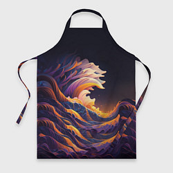 Фартук кулинарный Красочная волна, цвет: 3D-принт