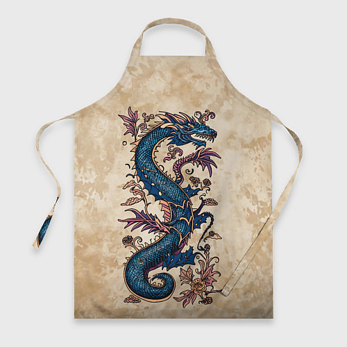 Фартук Irezumi японский дракон-змей / 3D-принт – фото 1