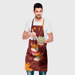 Фартук кулинарный Юлия осенняя лисичка, цвет: 3D-принт — фото 2