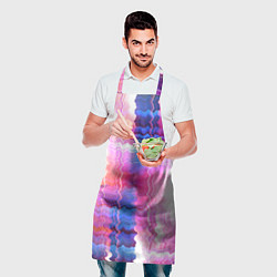 Фартук кулинарный Абстрактные линии сайфай, цвет: 3D-принт — фото 2