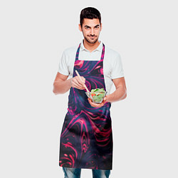 Фартук кулинарный Неоновые краски во тьме, цвет: 3D-принт — фото 2
